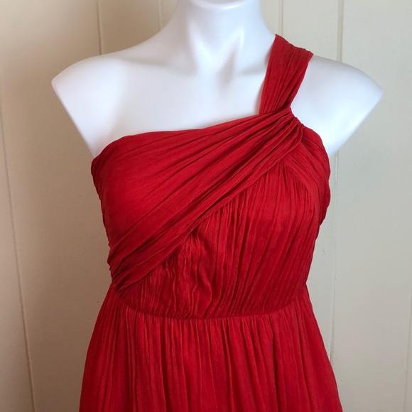 J Crew One Shoulder Sexy Silk Party Dress - Picture 3 of 5